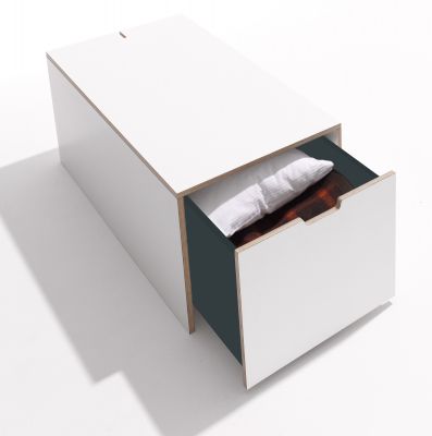 Classic Bedding box 16 with drawer Müller Möbelwerkstätten